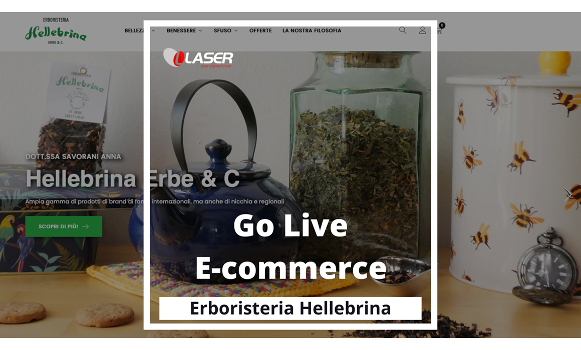 Erboristeria Hellebrina: nuovo e-commerce realizzato da Laser 
