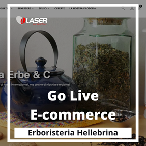 Erboristeria Hellebrina: nuovo e-commerce realizzato da Laser 